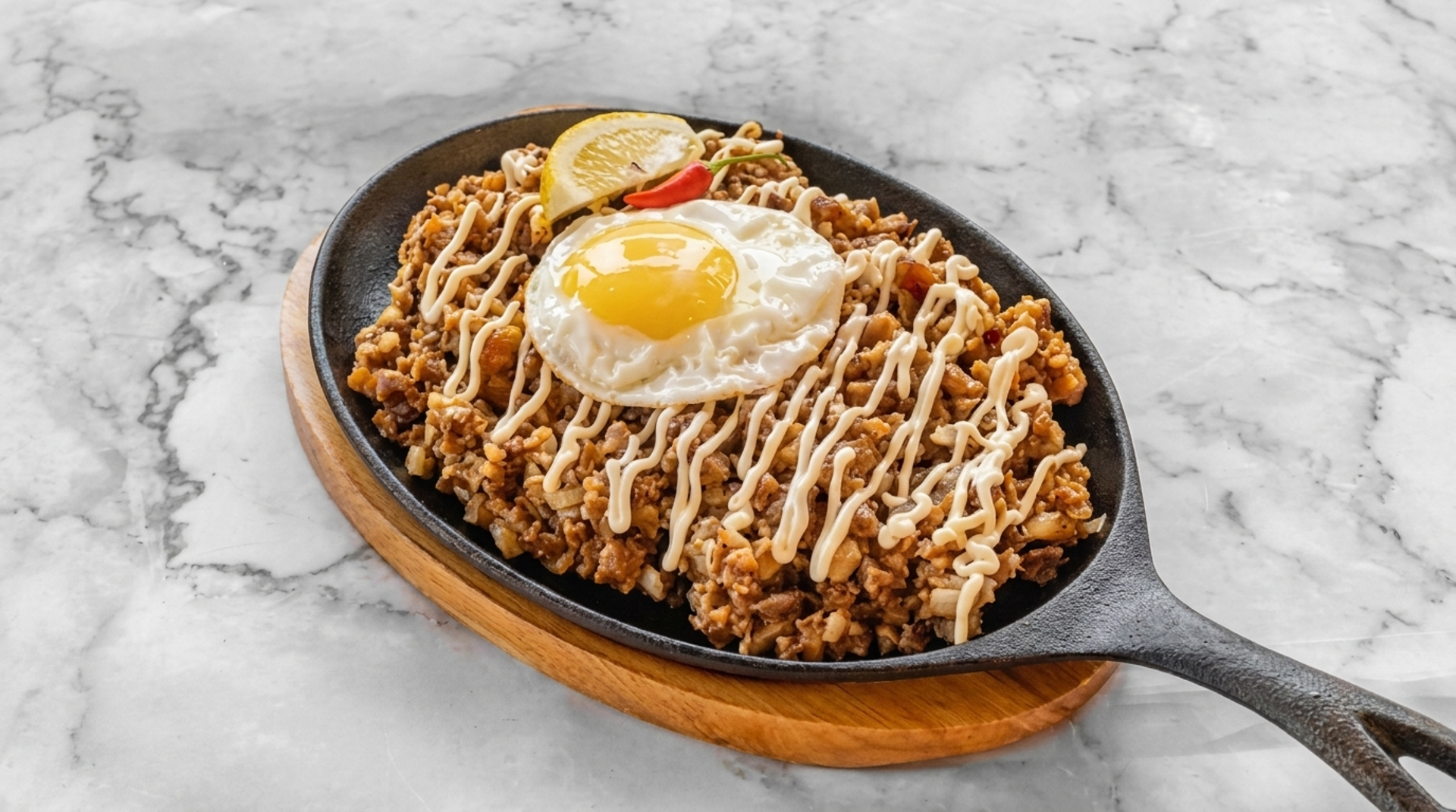 Sisig, lechon kawali and grilled pork