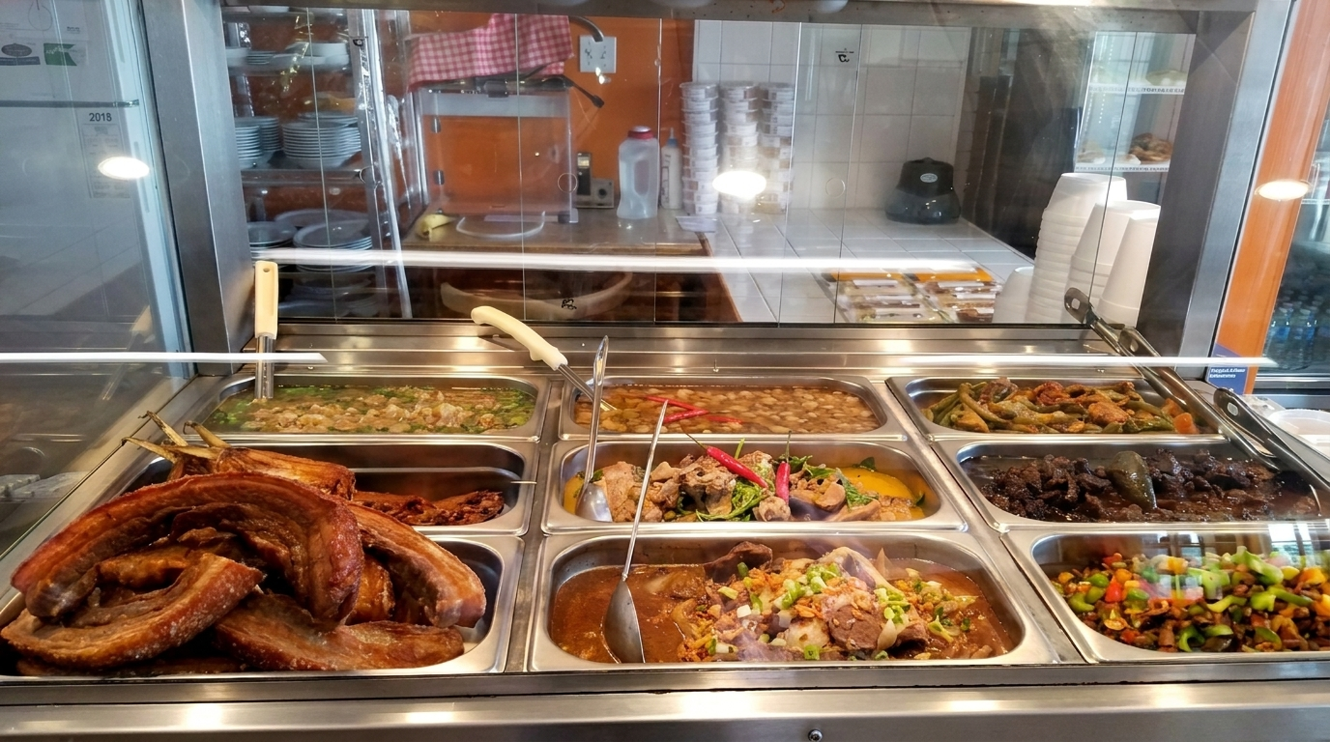 New dishes in the trays daily